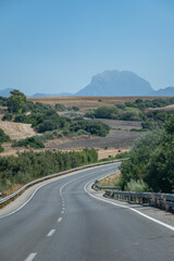Summer in national park la Sierra de Grazalema, Andalusian white villages touristic route in Spain