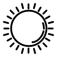 Sunshine Vector Design Icon Style
