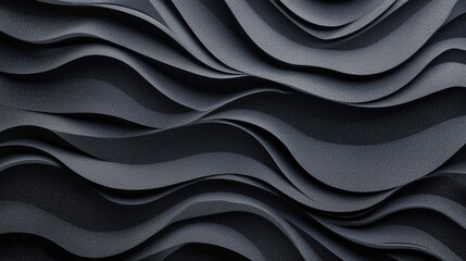 Obraz premium Abstract textured waves in dark tones