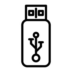 USB Drive Vector Design Icon Style