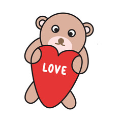 Hugging Love: A Teddy's Valentine Message