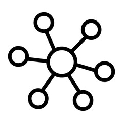 Network Vector Design Icon Style