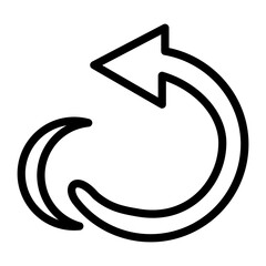 Undo Vector Design Icon Style
