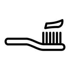 Toothbrush Vector Design Icon Style