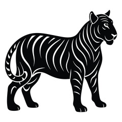 tiger vector illustration  on white background