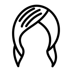 Hair Wrap Vector Design Icon Style