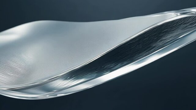 Video of flowing abstract liquid meta creates mesmerizing waves and patterns in artistic showcase of fluid dynamics and modern design