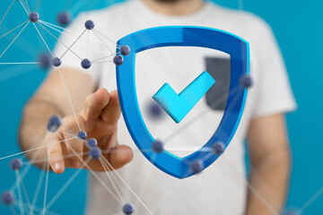 Information technology protected with firewall, secure access and encryption against cyber