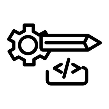Scripting Vector Design Icon Style