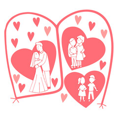 I love you papa illustration vector art