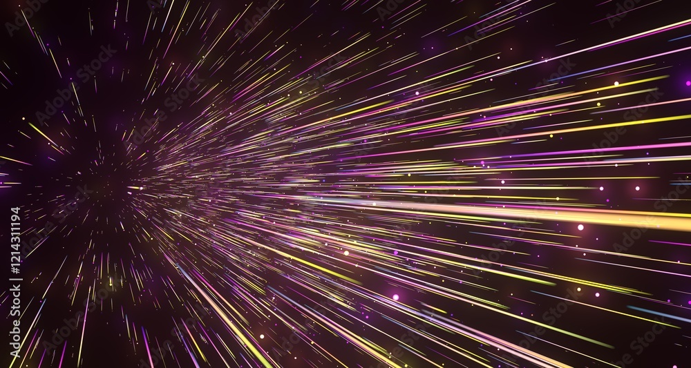 Aufkleber light wave background, 3d rendering, abstract background