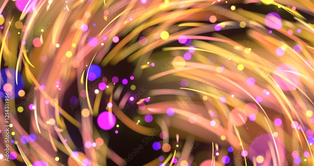 Poster light wave background, 3d rendering, abstract background