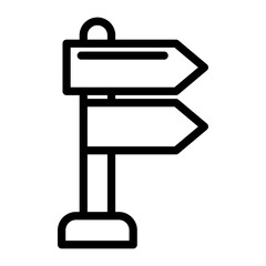 Signboard Right Vector Design Icon Style