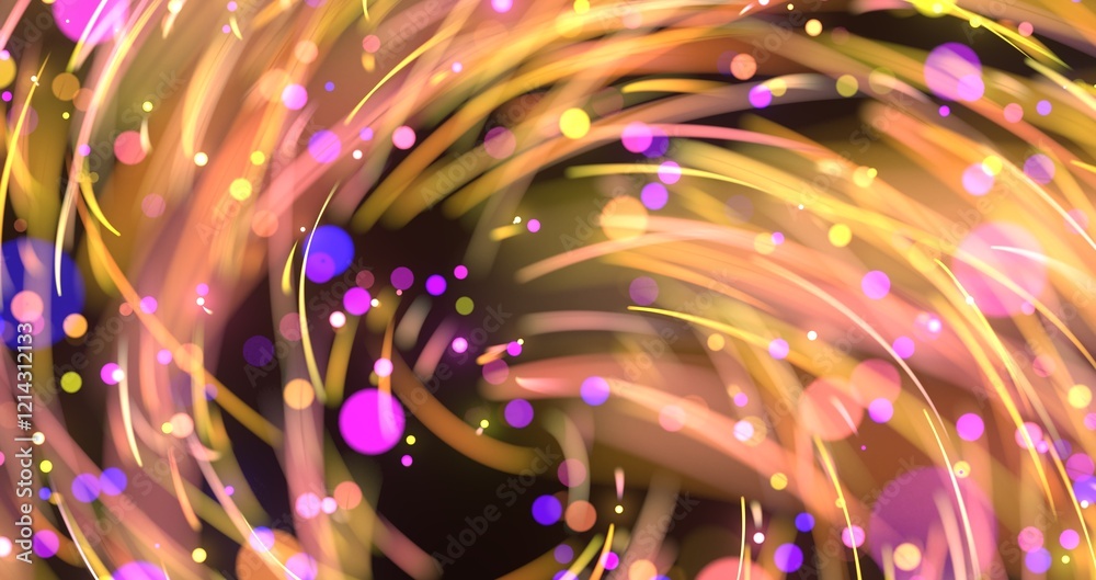 Aufkleber light wave background, 3d rendering, abstract background