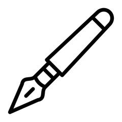 Fountain Pen Vector Design Icon Style