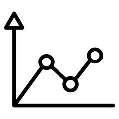 Graph Vector Design Icon Style