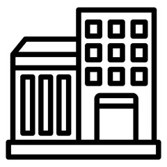 Office Building Vector Design Icon Style