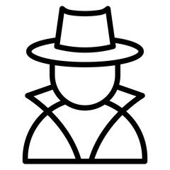 Criminal Vector Design Icon Style