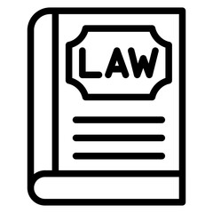 Law Book Vector Design Icon Style