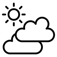 Cloudy Vector Design Icon Style