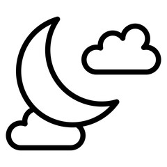 Night Vector Design Icon Style