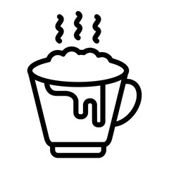 Hot Chocolate Vector Design Icon Style