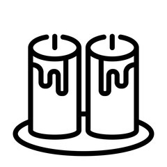 Candle Vector Design Icon Style