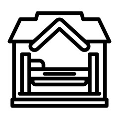 Accommodation Vector Design Icon Style