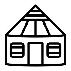 Yurt Vector Design Icon Style