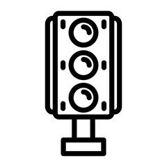 Traffic Lights Vector Design Icon Style
