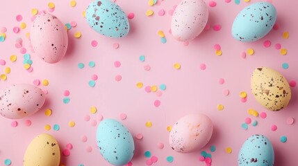 Vibrant collection of isolated easter eggs on a plain background for festive celebrations