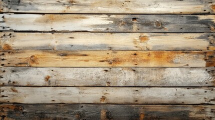 Obraz premium Standard wooden pallet with visible grain texture, isolated on a clean white background