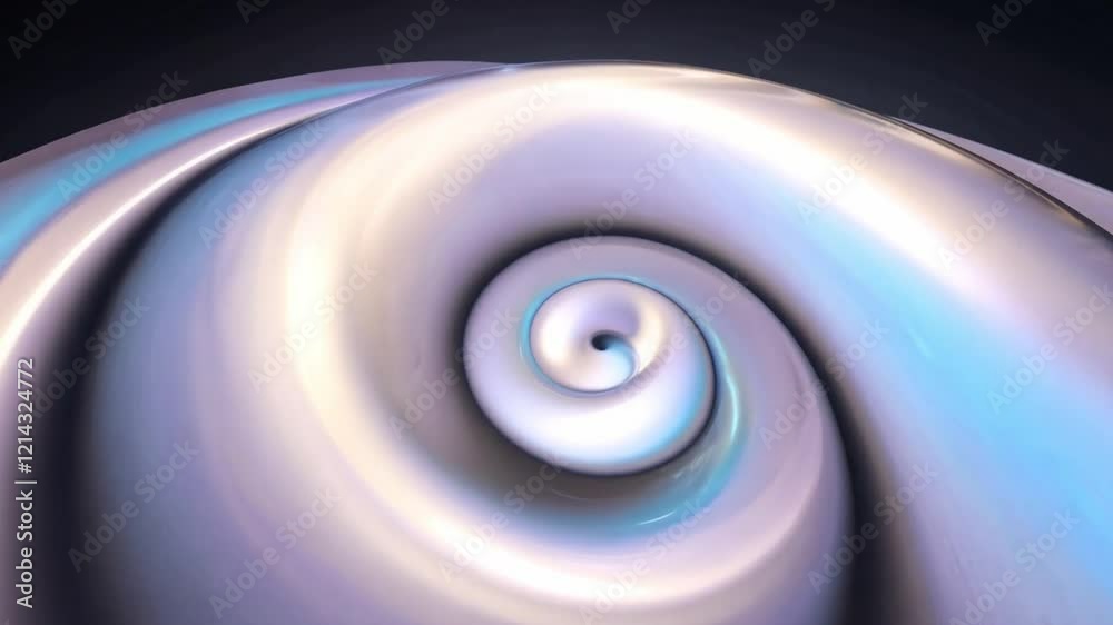 Poster This captivating swirl features glossy textures and vibrant colors, creating a dynamic and immersive abstract experience. The smooth motion evokes a sense of tranquility and fascination.