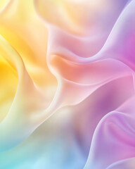 Obraz premium Abstract Pastel Fabric Background with Smooth Waves and Soft Color Gradient