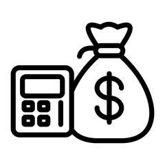 Budget Vector Design Icon Style