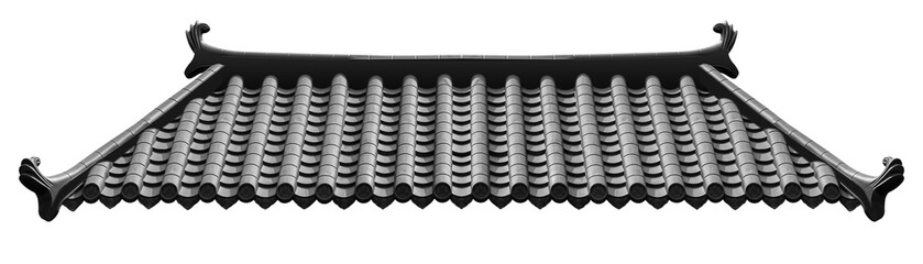 Black chinese style roof © Ratchapon