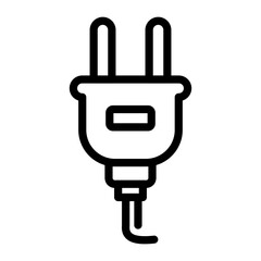 Obraz premium Plug Vector Design Icon Style