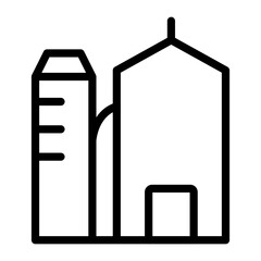 Silo Vector Design Icon Style