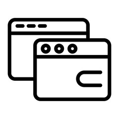 Webpages Vector Design Icon Style