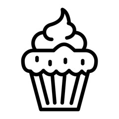 Cupcake Vector Design Icon Style