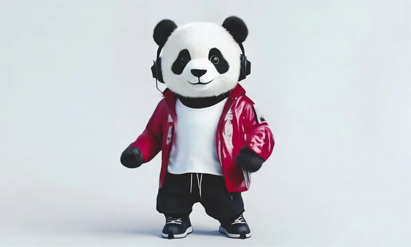 Fashion panda dancing cool 