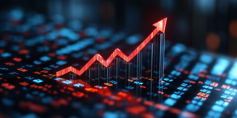 Market growth analysis increasing trends in financial data visualization business sector digital environment data-driven insights