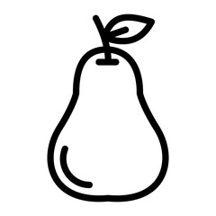 Pear Vector Design Icon Style