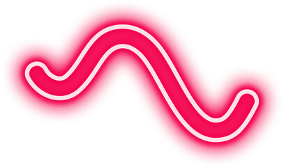 Neon Squiggle Sign