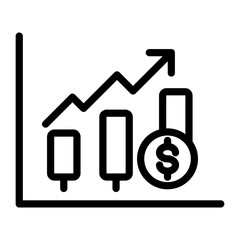 Stock Market Vector Design Icon Style