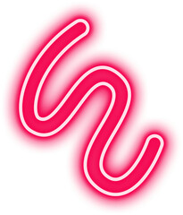 Fototapeta premium Neon Squiggle Sign