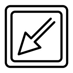 Keep Left Vector Design Icon Style