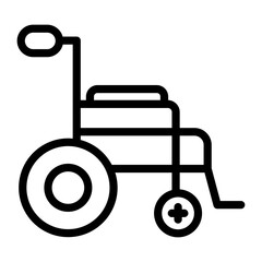 Wheelchair Vector Design Icon Style