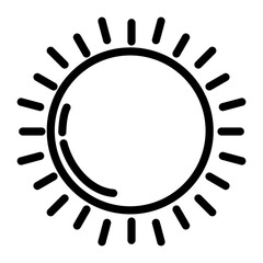 Sun Vector Design Icon Style