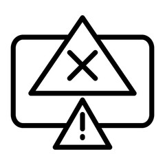 Error Vector Design Icon Style